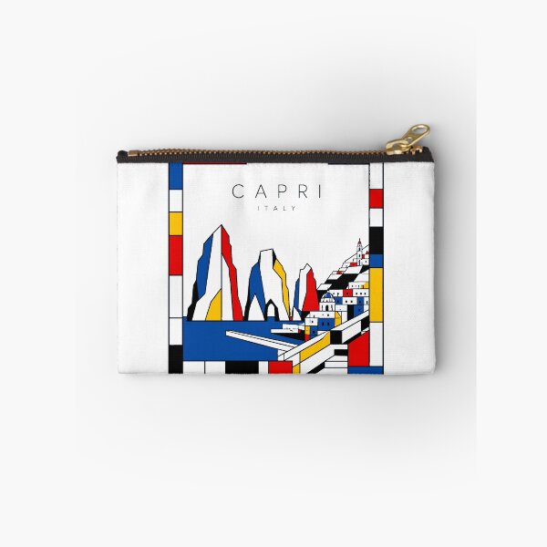 Item preview, Capri Mondrian style poster 3D designed and sold by CMYKStudio.