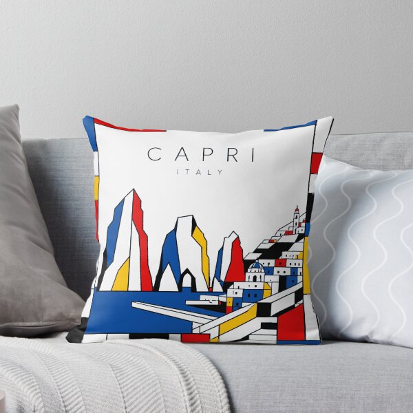 Item preview, Capri Mondrian style poster 3D designed and sold by CMYKStudio.