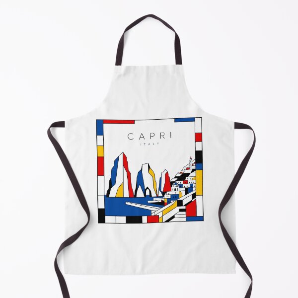 Item preview, Capri Mondrian style poster 3D designed and sold by CMYKStudio.