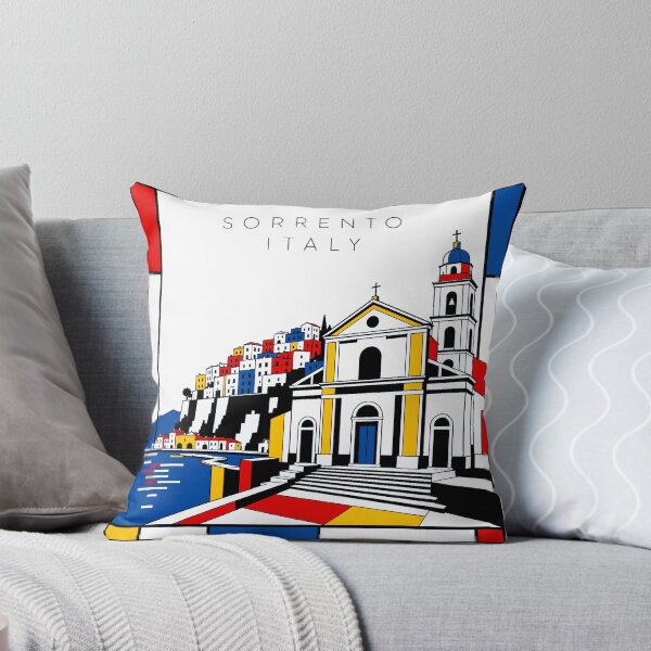Item preview, Sorrento Mondrian style poster 3D designed and sold by CMYKStudio.