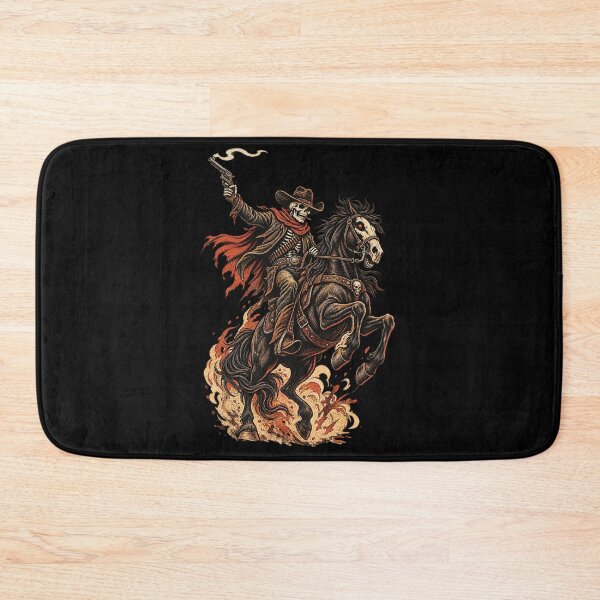 Item preview, Vintage Skeleton Cowboy – Western Outlaw T-Shirt designed and sold by RedaSouq.