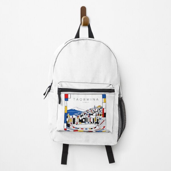 Item preview, Taormina Mondrian style poster 3D designed and sold by CMYKStudio.