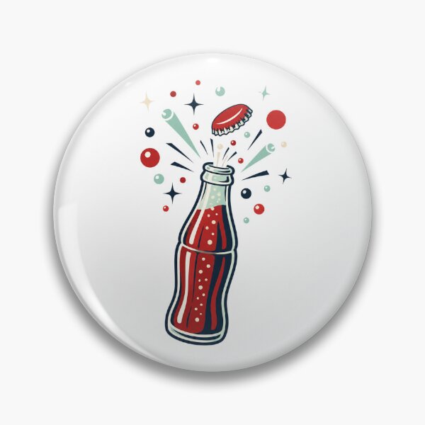 Item preview, Retro Vintage Soda Pop Bottle - Popping Cap Explosion Art designed and sold by ajamzbox.