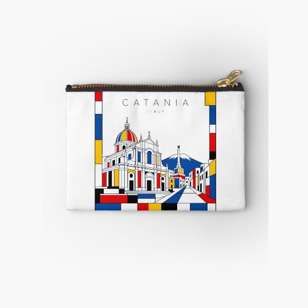 Item preview, Catania Mondrian style poster 3D designed and sold by CMYKStudio.