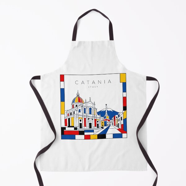 Item preview, Catania Mondrian style poster 3D designed and sold by CMYKStudio.
