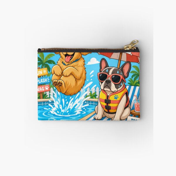 Item preview, Golden Retriever and French Bulldog Cute Pet Duo - One's A Couch Potato One's A Ball Of Energy designed and sold by BestCoolStuff.