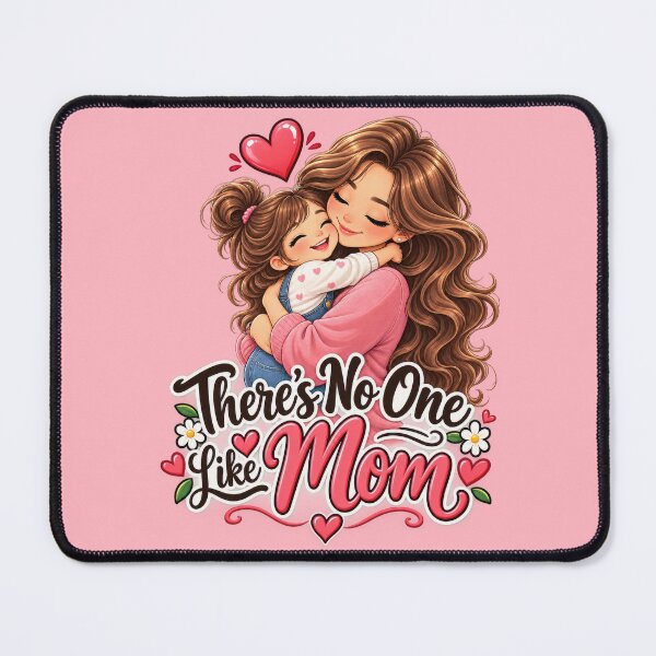 Item preview, There’s No One Like Mom – Cute Mother and Daughter Love Illustration designed and sold by WordPlayStudio.