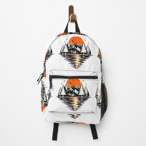 Item preview, Mountain Lake Sunset | Vintage Wilderness Landscape | Pine Trees & Snow Capped Mountains Nature Design designed and sold by TheAllInStore.