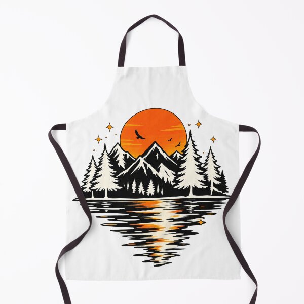 Item preview, Mountain Lake Sunset | Vintage Wilderness Landscape | Pine Trees & Snow Capped Mountains Nature Design designed and sold by TheAllInStore.
