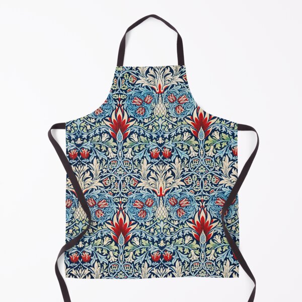 Item preview, Arts and Crafts Floral Pattern – Blue Red Vintage Botanical Design designed and sold by Good_Things.