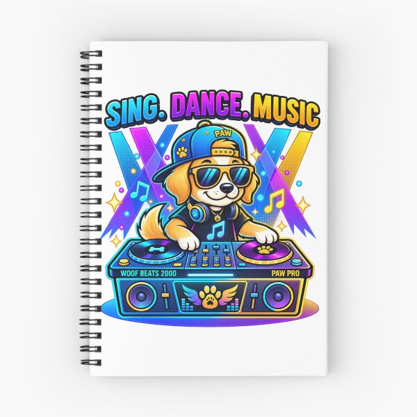 Item preview, ‘Sing. Dance. Music’ DJ Puppy designed and sold by TriStudio.