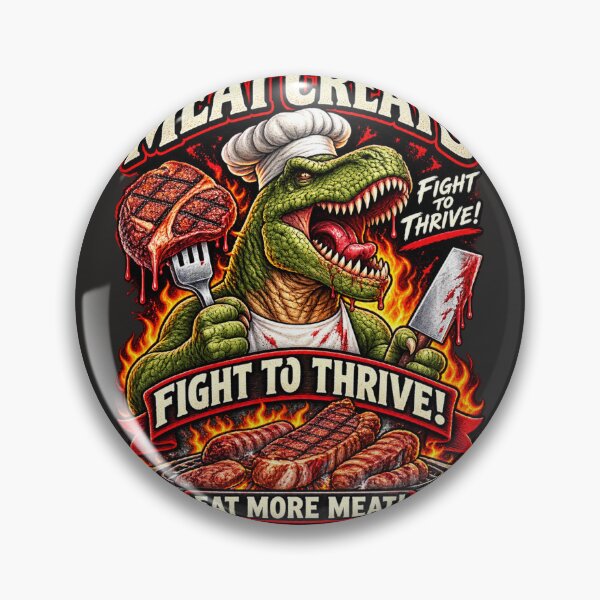 Item preview, DINOSAURE MEAT CREATS FIGHT TO THRIVE designed and sold by CarnivoreGifts.