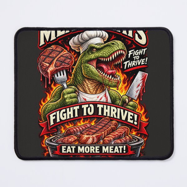 Item preview, DINOSAURE MEAT CREATS FIGHT TO THRIVE designed and sold by CarnivoreGifts.