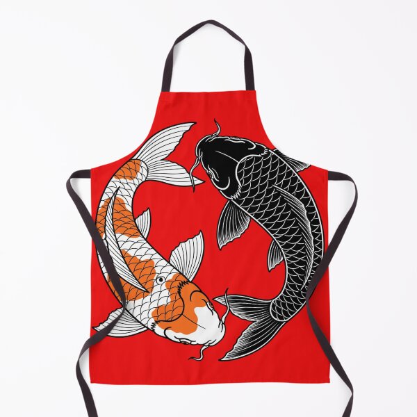 Item preview, Yin Yang Koi Fish Black And White - Japanese Harmony Tattoo designed and sold by Surviving Monday Club.