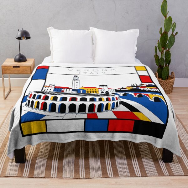 Item preview, Verona Mondrian style poster 3D designed and sold by CMYKStudio.