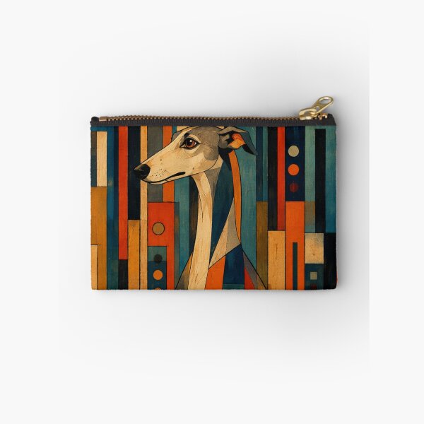 Item preview, Colorful Saluki Folk Art Geometric Dog Pattern designed and sold by Petsthetic.