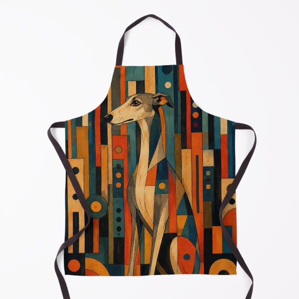 Item preview, Colorful Saluki Folk Art Geometric Dog Pattern designed and sold by Petsthetic.