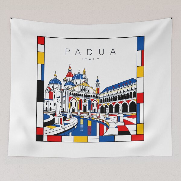 Item preview, Padua Mondrian style poster 3D designed and sold by CMYKStudio.