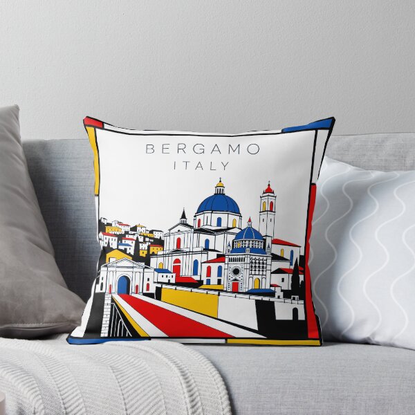 Item preview, Bergamo Mondrian style poster 3D designed and sold by CMYKStudio.