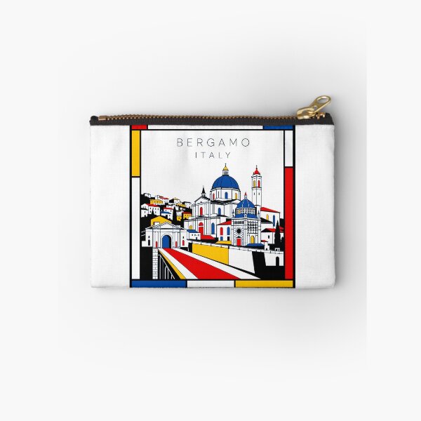 Item preview, Bergamo Mondrian style poster 3D designed and sold by CMYKStudio.