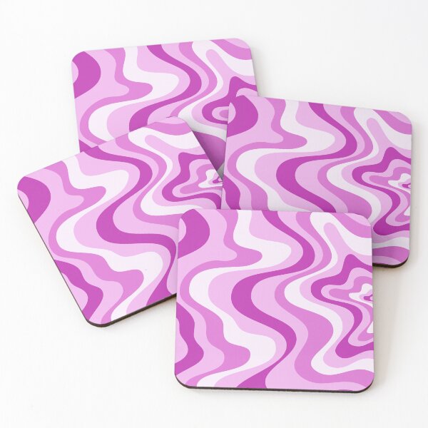 Item preview, Liquid Swirl Retro Abstract in purple tones, Cream, and White designed and sold by Differenceee.