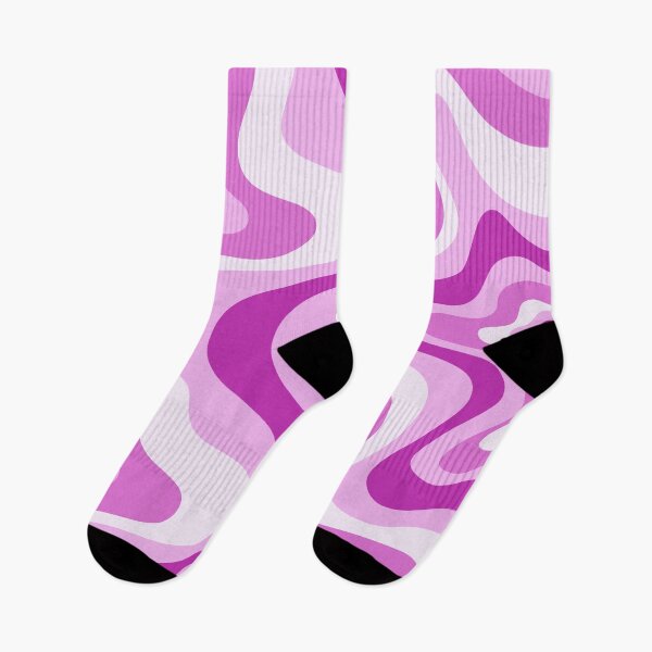 Item preview, Liquid Swirl Retro Abstract in purple tones, Cream, and White designed and sold by Differenceee.