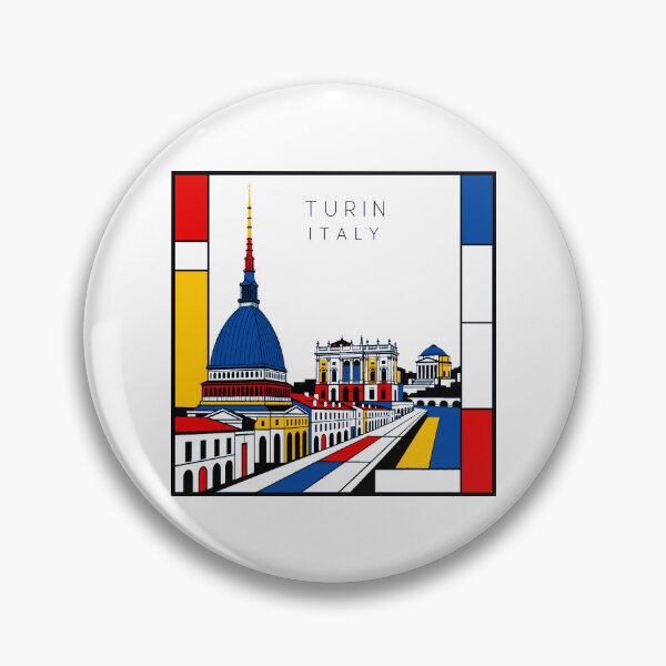 Item preview, Turin Mondrian style poster 3D designed and sold by CMYKStudio.