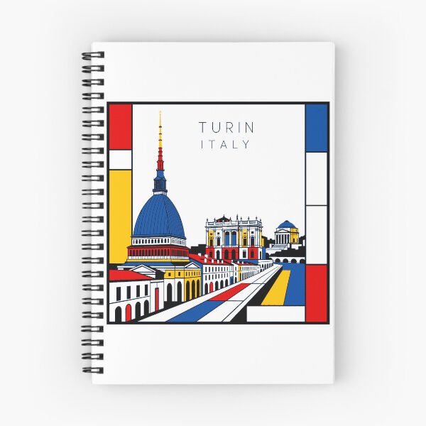 Item preview, Turin Mondrian style poster 3D designed and sold by CMYKStudio.