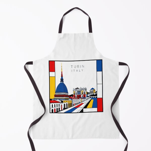 Item preview, Turin Mondrian style poster 3D designed and sold by CMYKStudio.