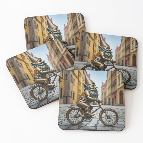 Item preview, Wroclaw Gnome Riding Bicycle designed and sold by Purrfecta.