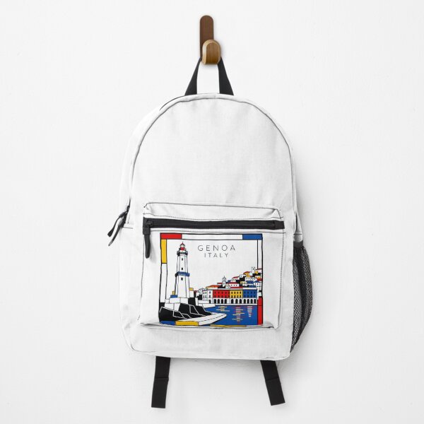 Item preview, Genoa Mondrian style poster 3D designed and sold by CMYKStudio.