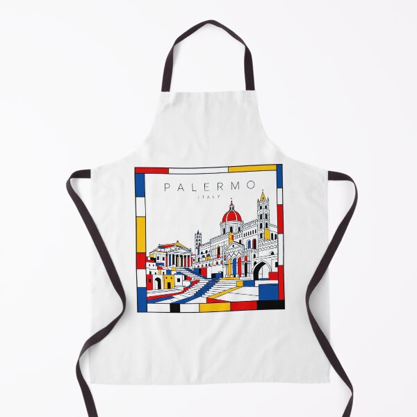 Item preview, Palermo Mondrian style poster 3D designed and sold by CMYKStudio.