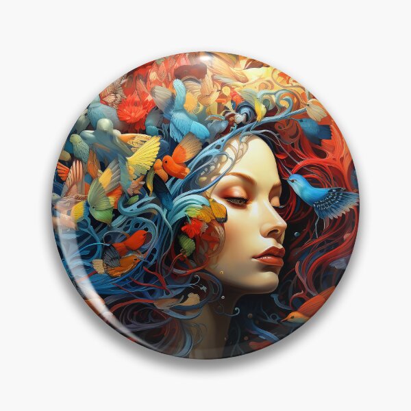 Item preview, Imaginary Surreal World Fantasy Female With Birds Dream designed and sold by DEC02.