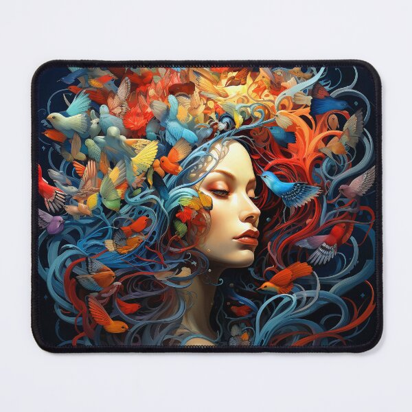 Item preview, Imaginary Surreal World Fantasy Female With Birds Dream designed and sold by DEC02.