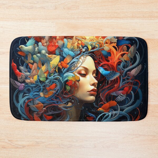 Item preview, Imaginary Surreal World Fantasy Female With Birds Dream designed and sold by DEC02.