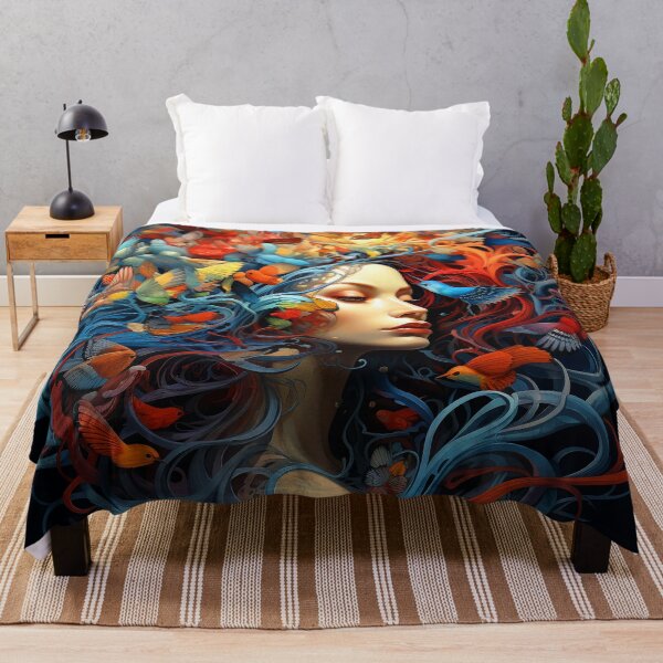 Item preview, Imaginary Surreal World Fantasy Female With Birds Dream designed and sold by DEC02.