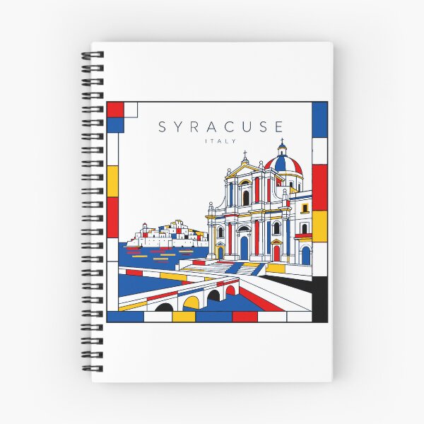Item preview, Syracuse Mondrian style poster 3D designed and sold by CMYKStudio.