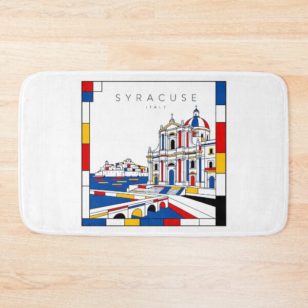 Item preview, Syracuse Mondrian style poster 3D designed and sold by CMYKStudio.