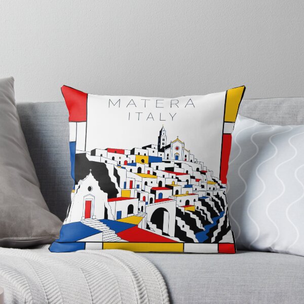 Item preview, Matera Mondrian style poster 3D designed and sold by CMYKStudio.