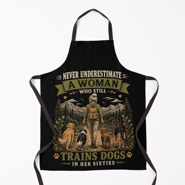 Item preview, Never Underestimate a Woman Who Still Trains Dogs in Her Sixties Funny Dog Traine designed and sold by 76Valeria.