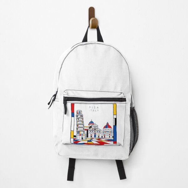 Item preview, Pisa Mondrian style poster 3D designed and sold by CMYKStudio.