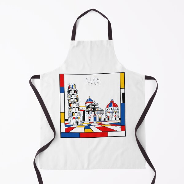 Item preview, Pisa Mondrian style poster 3D designed and sold by CMYKStudio.