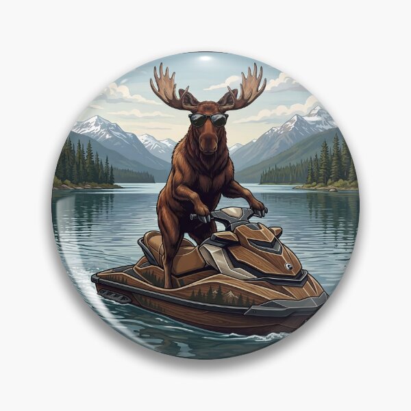Item preview, Moose On Sea Doo designed and sold by VelvetRoom.