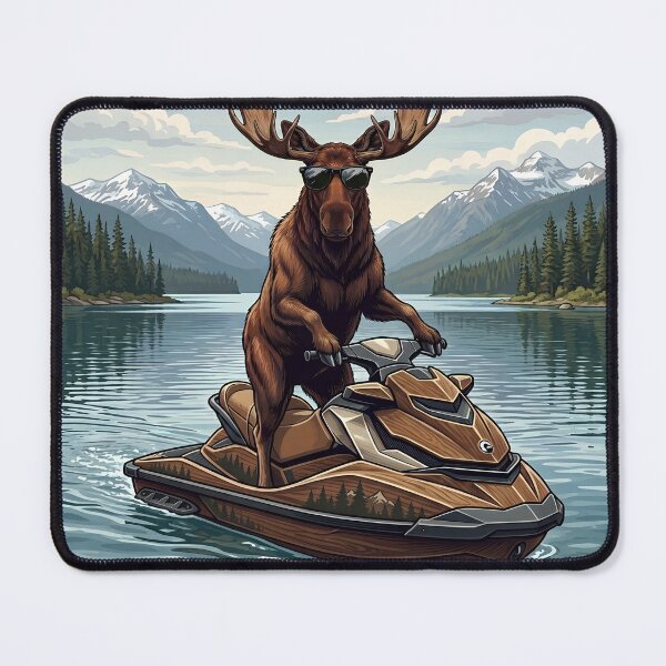 Item preview, Moose On Sea Doo designed and sold by VelvetRoom.