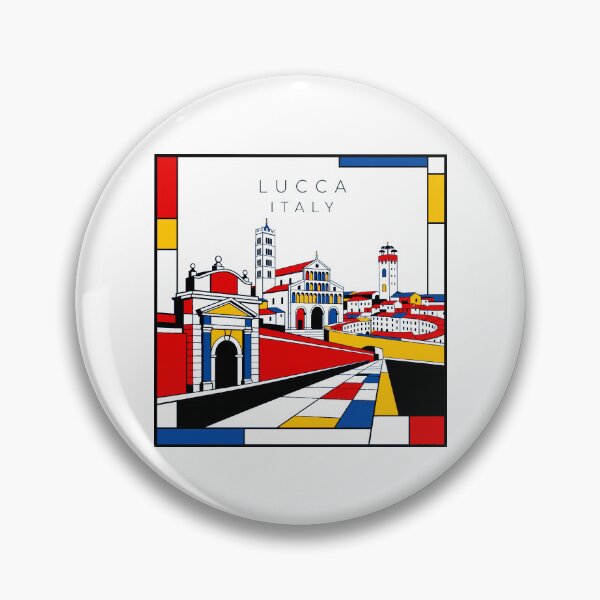 Item preview, Lucca Mondrian style poster 3D designed and sold by CMYKStudio.