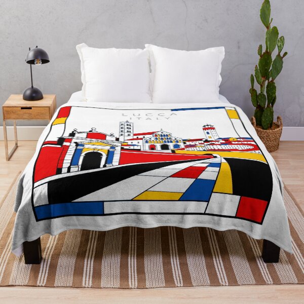 Item preview, Lucca Mondrian style poster 3D designed and sold by CMYKStudio.