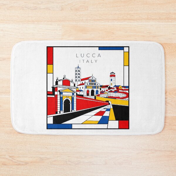 Item preview, Lucca Mondrian style poster 3D designed and sold by CMYKStudio.