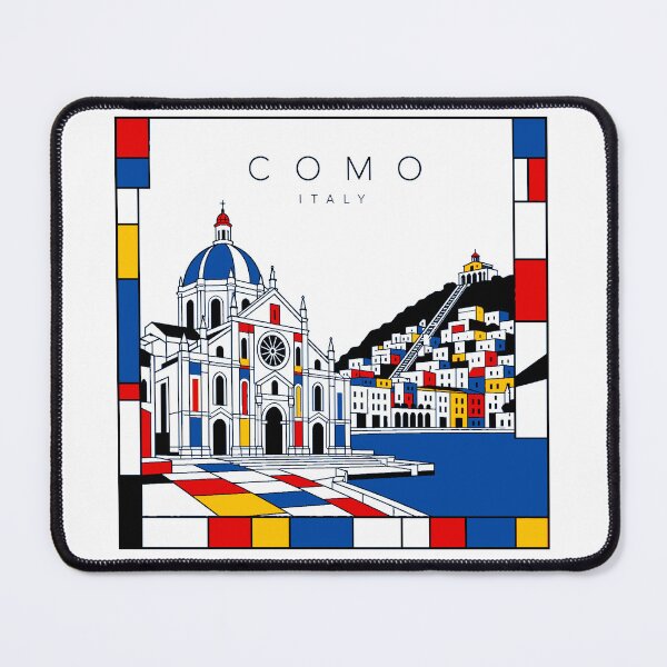 Item preview, Como Mondrian style poster 3D designed and sold by CMYKStudio.