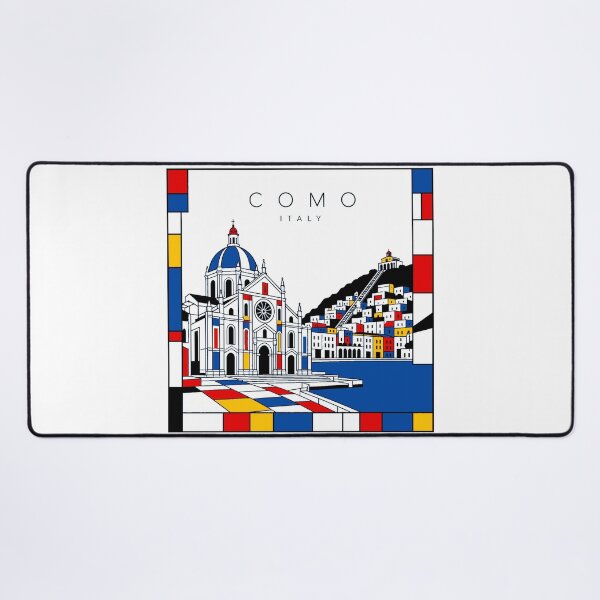 Item preview, Como Mondrian style poster 3D designed and sold by CMYKStudio.