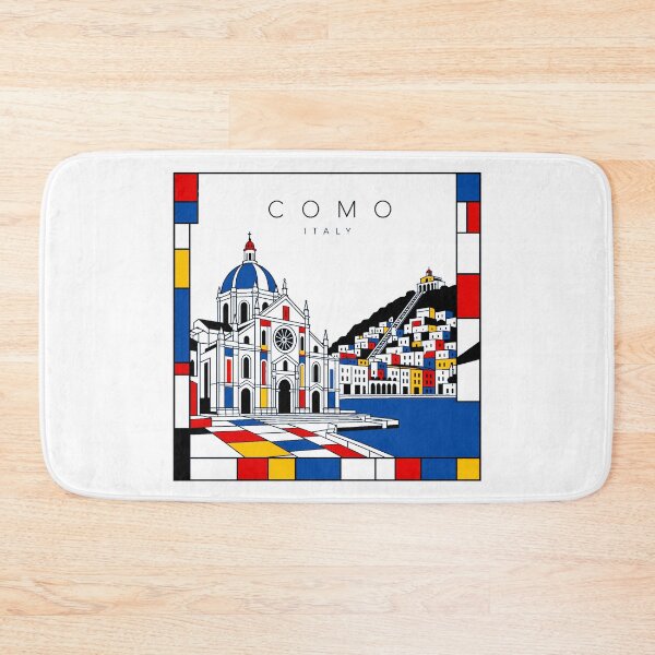 Item preview, Como Mondrian style poster 3D designed and sold by CMYKStudio.